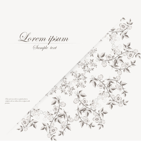 Vector template for folder, brochure, business card and birthday invitation.のイラスト素材