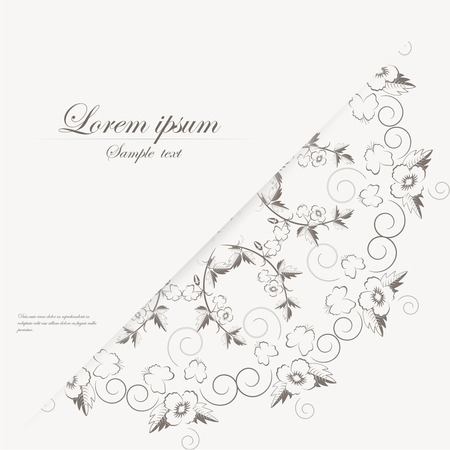Vector template for folder, brochure, business card and birthday invitation.のイラスト素材