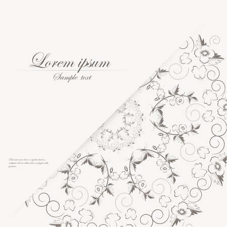 Vector template for folder, brochure, business card and birthday invitation.のイラスト素材