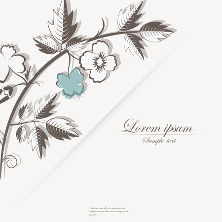 Vector template for folder, brochure, business card and birthday invitation.のイラスト素材