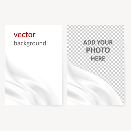 Abstract vector template for folder, brochure, business card and birthday invitation with smooth shiny wavesのイラスト素材