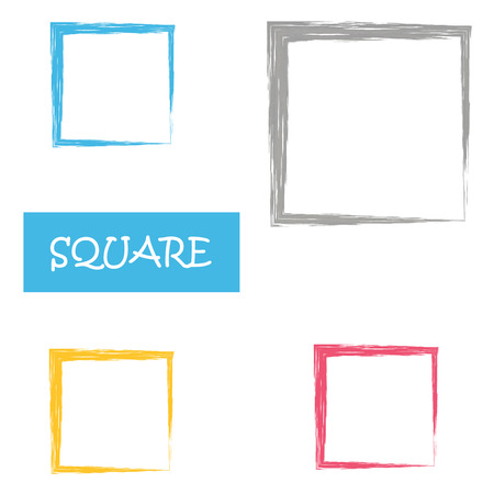 Beautiful watercolor design elementsのイラスト素材