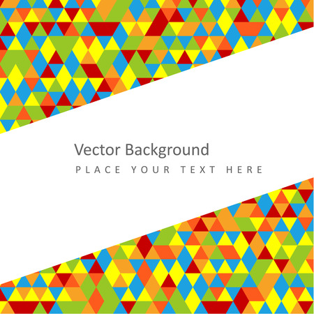Abstract geometric background with color triangles. Design elementのイラスト素材