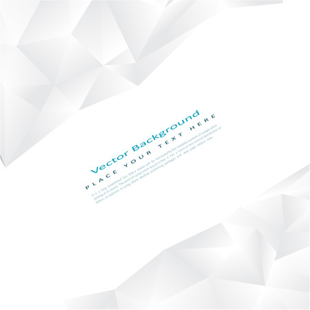 Vector background with white triangles, geometrical pattern with polygonsのイラスト素材