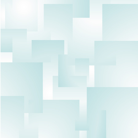 Abstract vector background with white and turquoise transparent rectanglesのイラスト素材