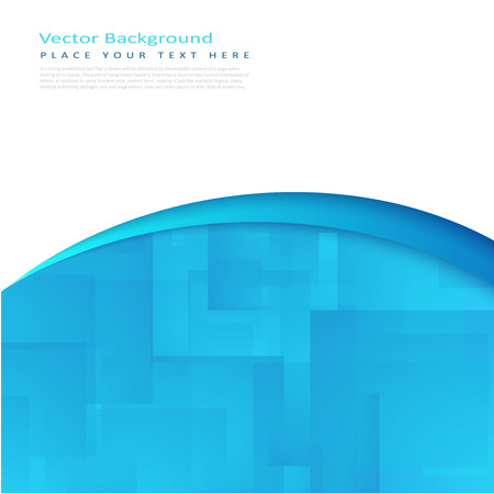 Abstract vector background with white and turquoise transparent rectanglesのイラスト素材