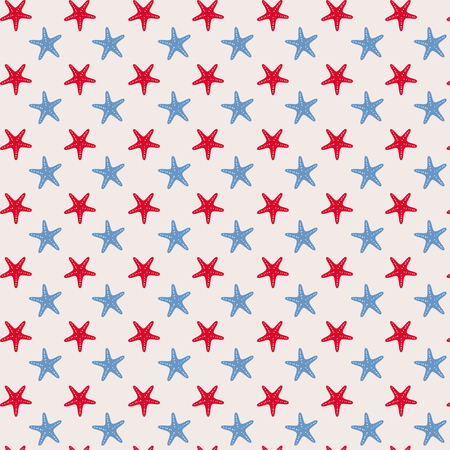 Seamless pattern in marine styleのイラスト素材