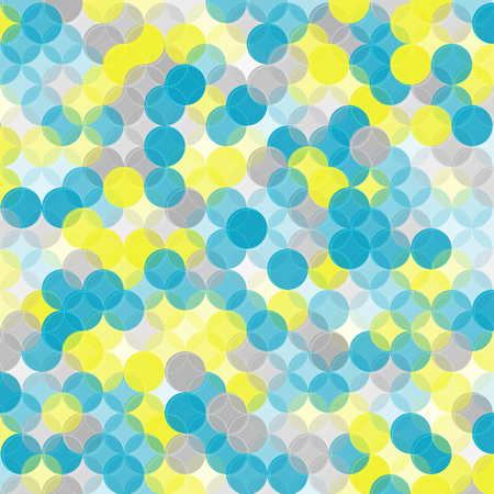abstract blue background with pattern of overlapping circlesのイラスト素材