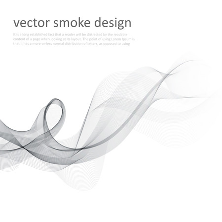 Abstract vector monochrome background with transparent smokeのイラスト素材