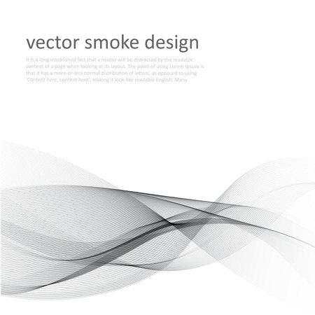 Abstract vector monochrome background with transparent smokeのイラスト素材
