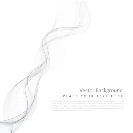 Abstract vector monochrome background with transparent smokeのイラスト素材