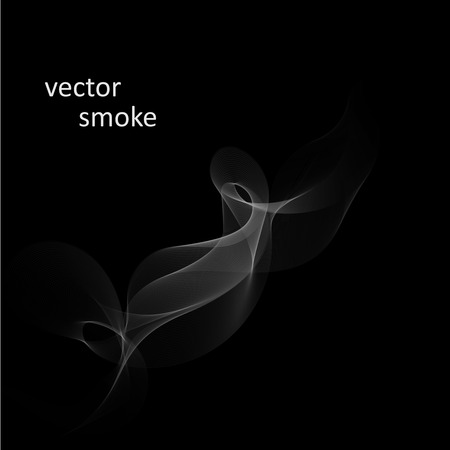 Abstract vector monochrome background with cigarette smokeのイラスト素材