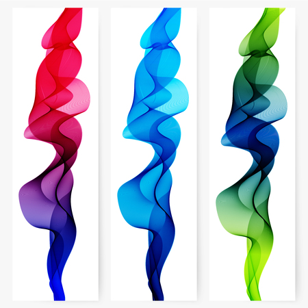 Abstract template vertical banner with transparent smokeのイラスト素材