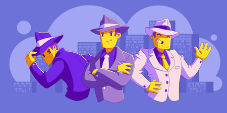 Black, white and gray hats SEO, search engine optimization marketing strategies concept with men in...