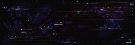 Glitch game effect tv screen with pixel texture background. Vhs digital pattern with retro...