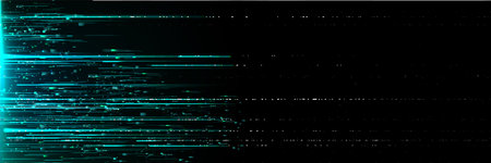 Old screen glitch effect. Vector realistic illustration of retro vhs background with abstract noise...