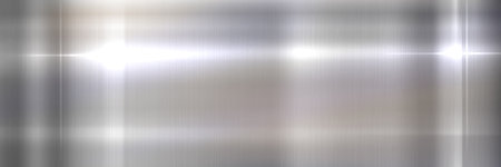 Metallic silver gradient background - shiny chrome, steel or aluminum surface with smooth transition. Glossy polished metal texture, stainless reflective wallpaper for luxury design, premium banner.のイラスト素材