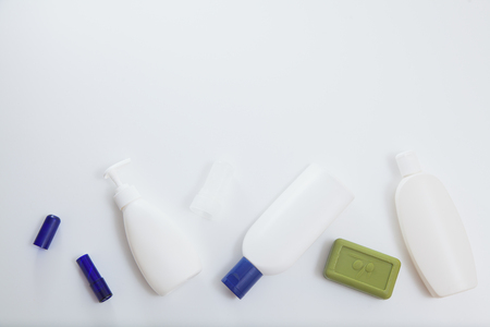 Blank white tube template design mockup setの写真素材