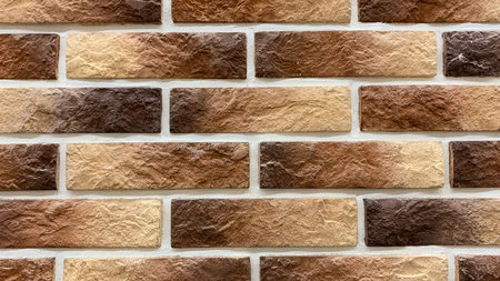 decorative wall made of decorative bricks