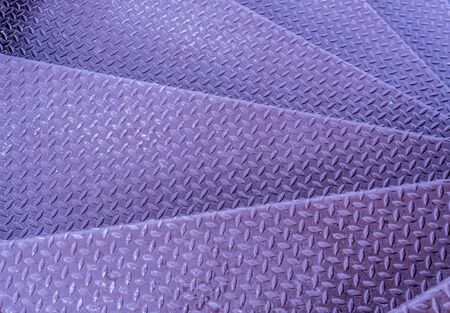 Metal steps with a brown color textureの写真素材