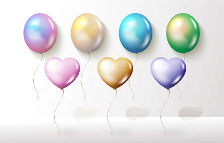 Metallic texture balloon for party and celebration use vector illustration graphic EPS 10のイラスト素材