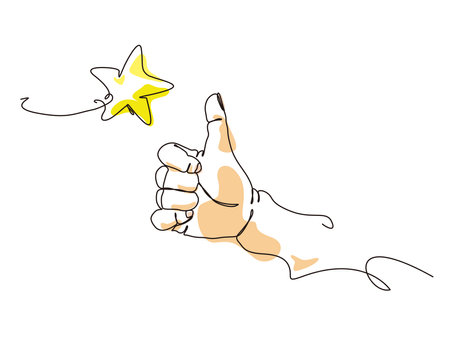 thumbs up shows good signal vector illustration graphic EPS 10のイラスト素材