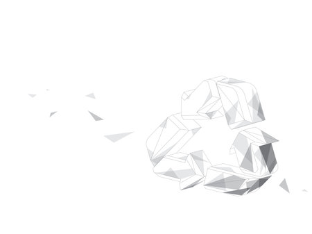 recycling symbol shows the concept of ECO vector illustration graphic EPS 10のイラスト素材