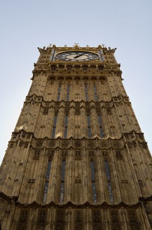 The Big Ben Tower in the Houses of Parliament, London