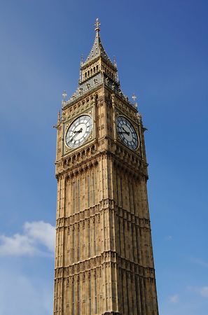 Vertical view of te Big Ben Tower