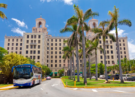 HAVANA-JUNE 26:The Hotel Nacional June 26,2011 in Havana.This luxuy hotel,opened in 1930,was the favourite destination in Cuba for celebrities from Frank Sinatra to Ava Gardener or Winston Churchillのeditorial素材