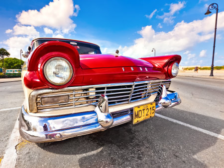 HAVANA-DECEMBER 14 3:Classic Ford December 14,2011 in Havana.Before a new law issued on October...