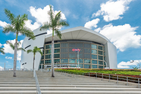 The American Airlines Arena, home of the Miami Heat professional basketball teamのeditorial素材