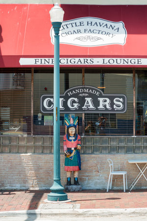 Handmade cigar factory in Little Havana, Miamiのeditorial素材