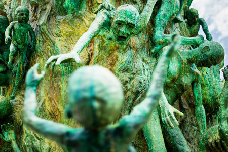 Detail of the Holocaust Memorial on Miami Beachのeditorial素材