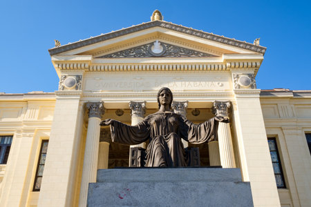 The University of Havana, the oldest higher education center in Cubaのeditorial素材