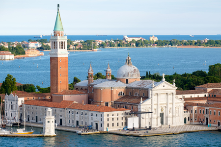 The Church of San Giorgio Maggiore in Venice, Italyの写真素材