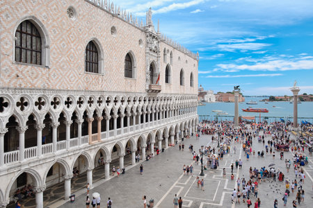 St Marks Square and the Doge Palace in Veniceのeditorial素材