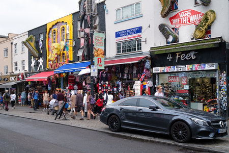 The worldwide famous Camden Market in Londonのeditorial素材