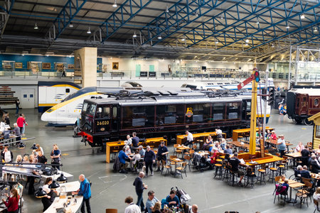 YORK,UK - AUGUST 12,2019 : The National Railway Museum in York