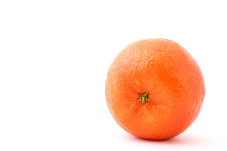 fresh mandarin on whiteの写真素材