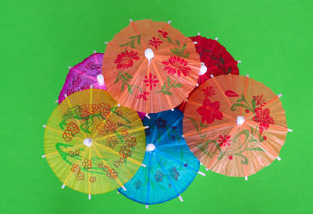 Asian cocktail umbrellasの写真素材