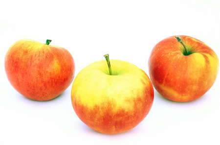 isolated applesの写真素材