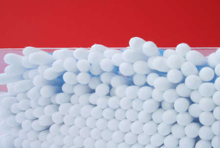 cotton cleaning sticksの写真素材