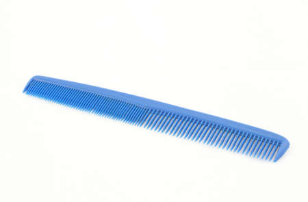 blue comb isolatedの写真素材