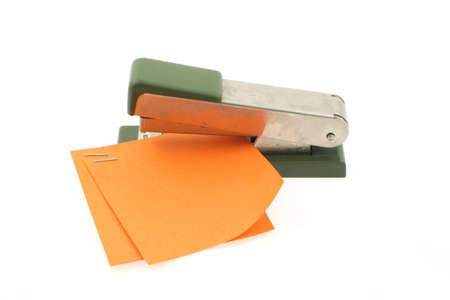 stapler at work on white background #2の写真素材