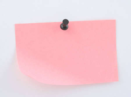 pink paper sheet  pinnedの写真素材