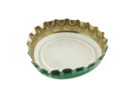 beer cap on whiteの写真素材