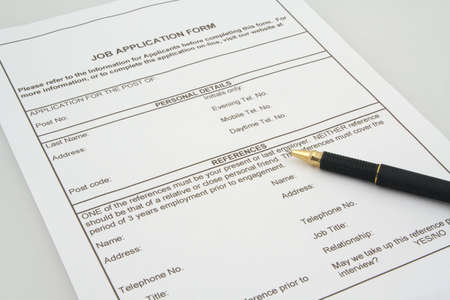 job application formの写真素材