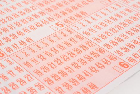 real close-up of empty lottery ticketの写真素材