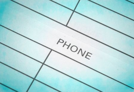 real close-up of address & phone book の写真素材